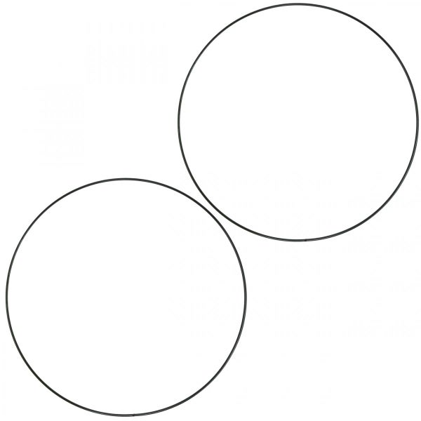 Zwei runde Metallringe für Bastelarbeiten