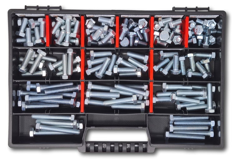 Sechskantschrauben Sortiment M8 // 10mm-55mm 130 tlg. Schraubenbox DIN 933  Vollgewindeschrauben Maschinenschrauben Gewindeschrauben Sechskantschrauben
