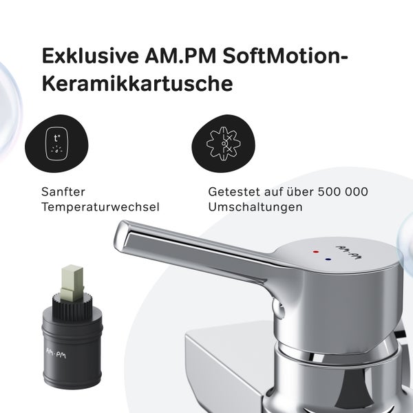 AM.PM SoftMotion Keramikkartusche für Armaturen mit sanfter Temperaturregelung und hoher Langlebigkeit durch 500.000 Zyklen.