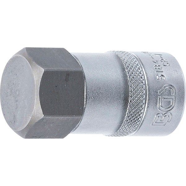 BGS Bit-Einsatz Antrieb Innenvierkant 12,5 mm (1/2) Innensechskant 26 mm - 5184-H26
