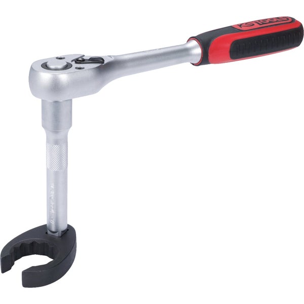 Detailaufnahme eines Akku-Bohrschraubers mit Geschwindigkeits- und Sperreinstellung