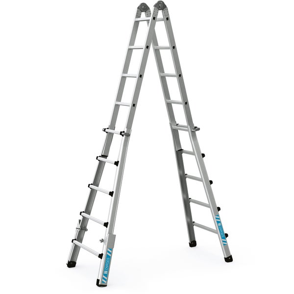 Aluminium-Doppelleiter im A-förmigen Aufbau