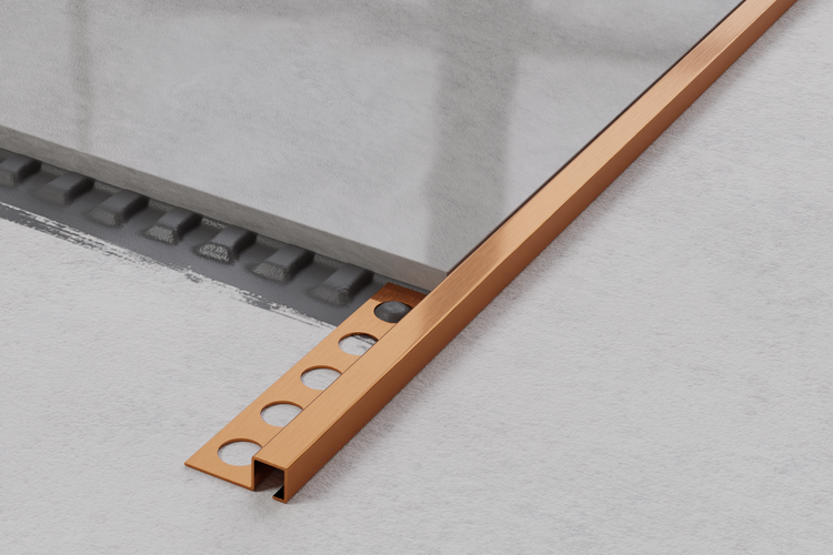 Fliesenschiene zum Fliesenabschluss