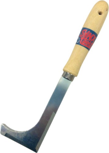 Unkrautstecher mit Holzgriff und Metallklinge