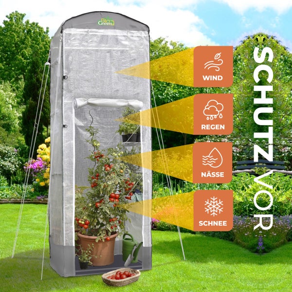 Überwinterungszelt Patioflora 120/XL für Pflanzen L 120 x B 120 x H 300 cm