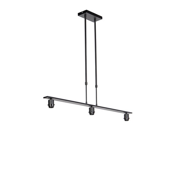 Moderne dreiflammige Pendelleuchte in Balkenform zur Deckenmontage aus Metall für Innenräume.