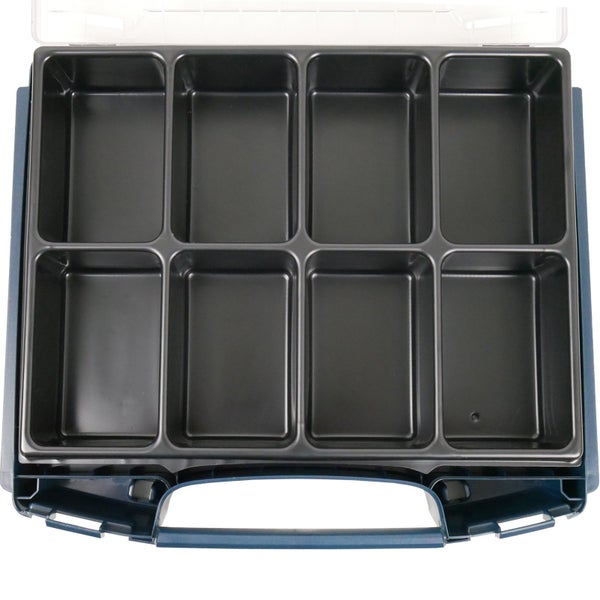 Aufbewahrungskoffer mit acht Fächern