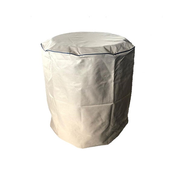 Runde Abdeckhaube für Gartenmöbel aus wetterfestem Material.