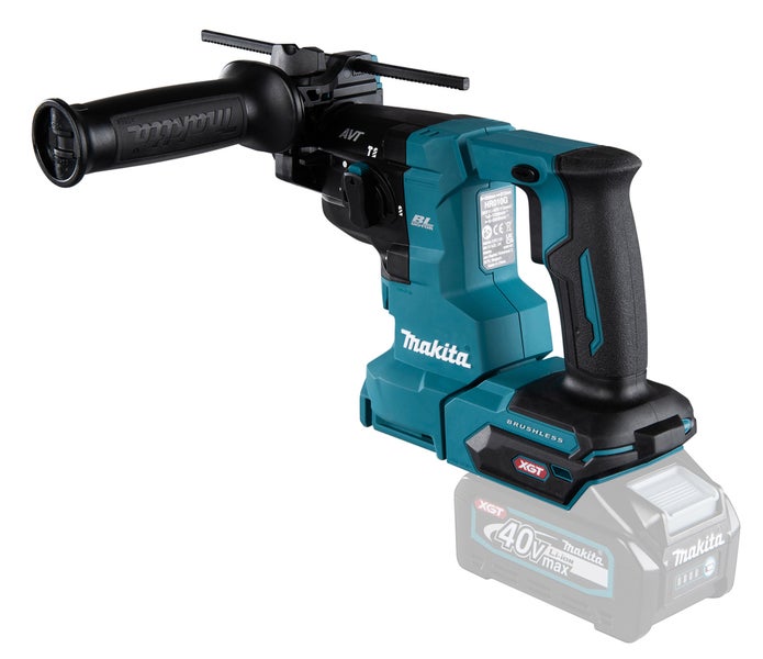 Makita Akku-Bohrhammer mit Zusatzhandgriff und 40 Volt Akku