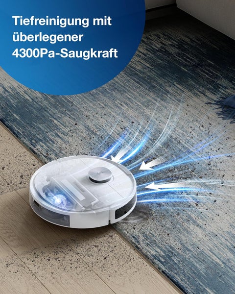 Nass-Trocken-Saugroboter ECOVACS DEEBOT N10 Plus, 4300PA, LiDAR Navigation, Absaugstation