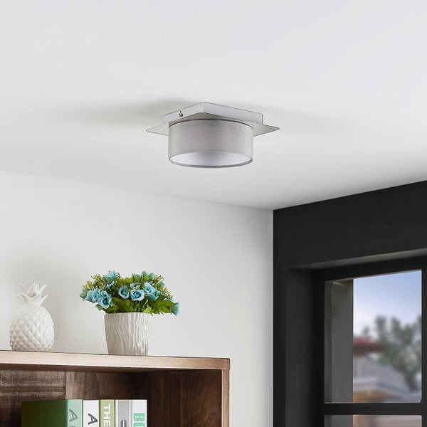 Lindby Deckenlampe Aviola (Modern) in Alu aus Metall (1 flammig, GX53 ) - Deckenleuchte Lampe Wohnzimmerleuchte
