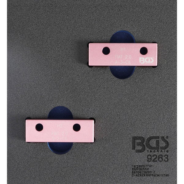 BGS Werkstattwageneinlage 1/6: Nockenwellen-Arretierwerkzeug-Satz für Fiat 2.0l 20V - 9263