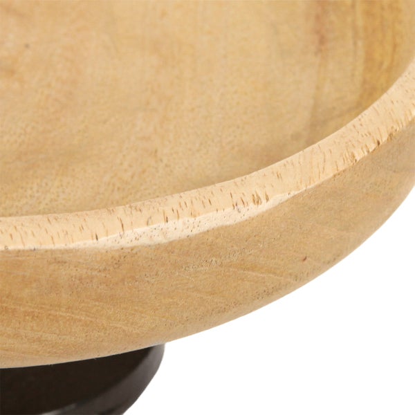 Detailansicht einer Holzschale