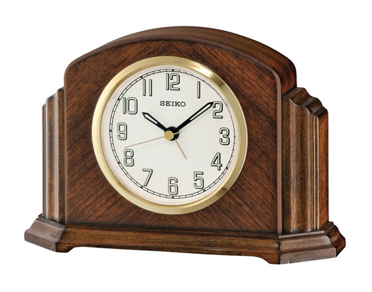 Seiko QXE043B Tischuhr klassisch  Piep-Alarm  LumiBrite