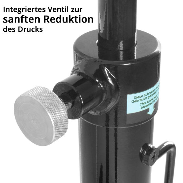 Detailansicht eines integrierten Ventils zur Druckreduzierung