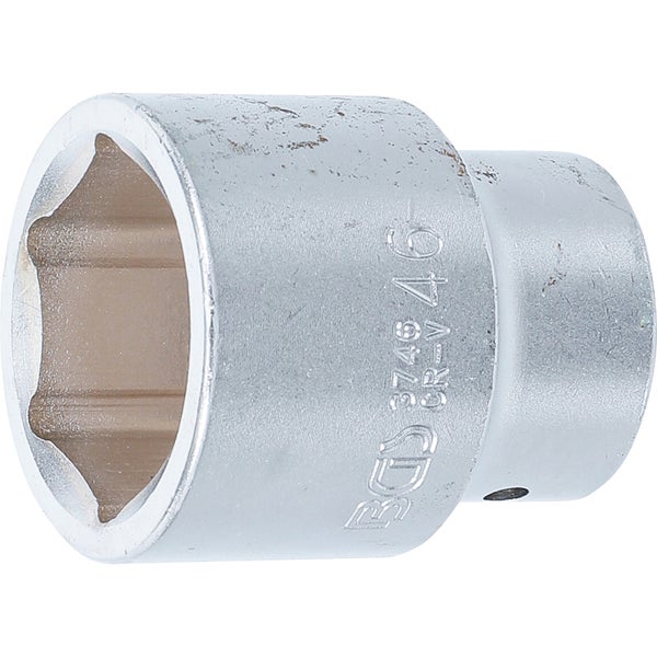 BGS Steckschlüssel-Einsatz Sechskant Antrieb Innenvierkant 25 mm (1) SW 46 mm - 3746