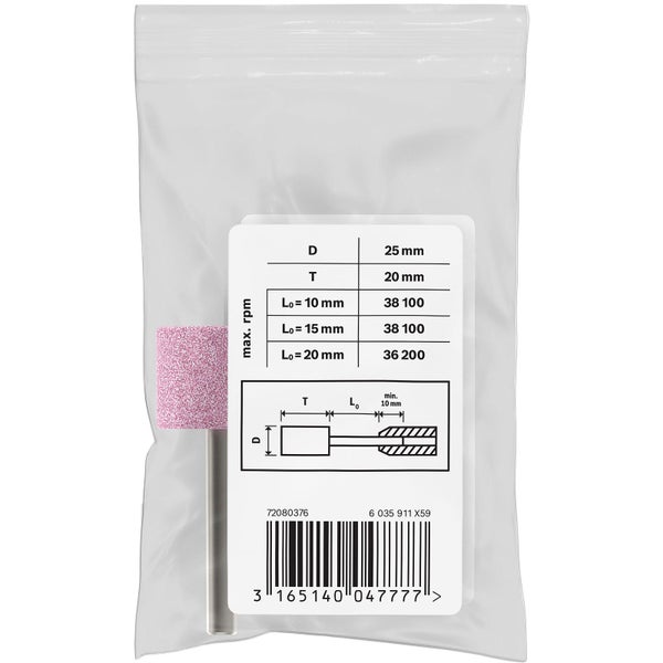 Bosch PRO Steel Schleifstiftset 25 x 20 mm G60 - 1608620055