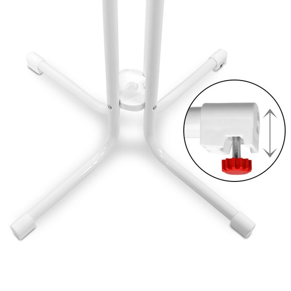 Beautissu Sylt Stehtisch Ø 80 cm Weiß