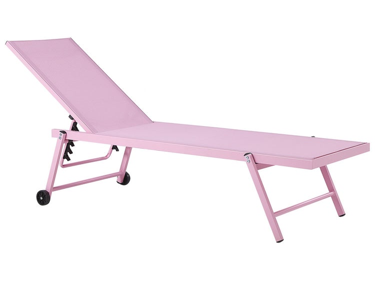 Sonnenliege PORTOFINO Metall Rosa