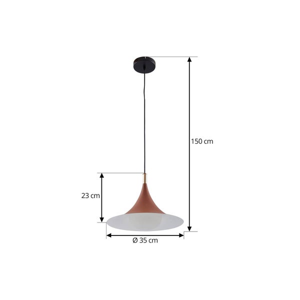 Lindby Pendelleuchte Jarl (Modern) in Braun aus Metall (1 flammig, G9) - Deckenlampe Esstischlampe Hängelampe Hängeleuchte Wohnzimmerleuchte