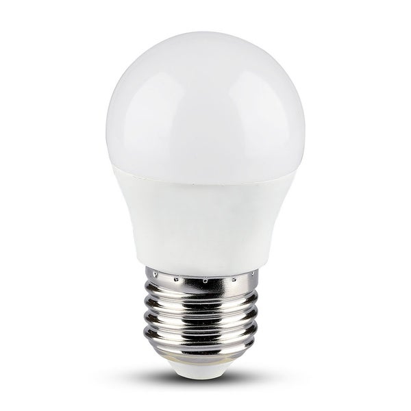 LED-Leuchtmittel mit E27 Schraubgewinde und mattierter Oberfläche.