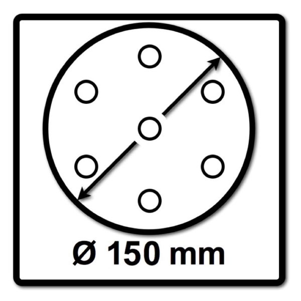 Festool STF D150/48 Schleifscheiben Rubin 2 P180 150 mm 100 Stk. ( 2x 575192 ) für RO 150, ES 150, ETS 150, ETS EC 150, LEX 150, WTS 150, HSK-D 150