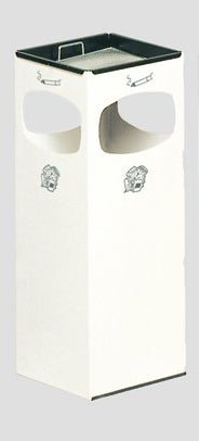 PROREGAL Robuster Kombiascher Mit 4 Fach Einwurf HxBxT 66 x 25 x 25 cm Verzinkter Stahl Anthrazit
