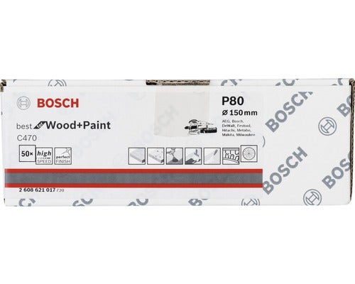 Schleifblatt C470 Best for Wood and Paint, 50er-Pack Ø 150 mm, K80