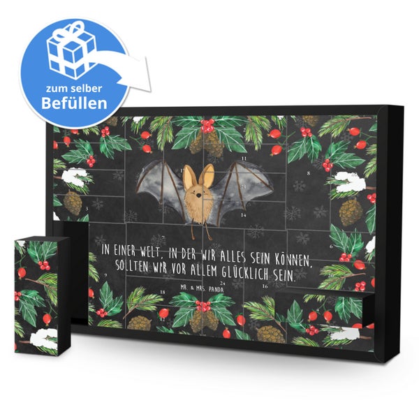 Mr. & Mrs. Panda Befüllbarer Adventskalender Fledermaus Flügel - Schwarz
