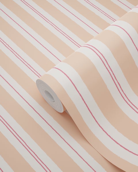 Tapetenrolle mit Streifenmuster