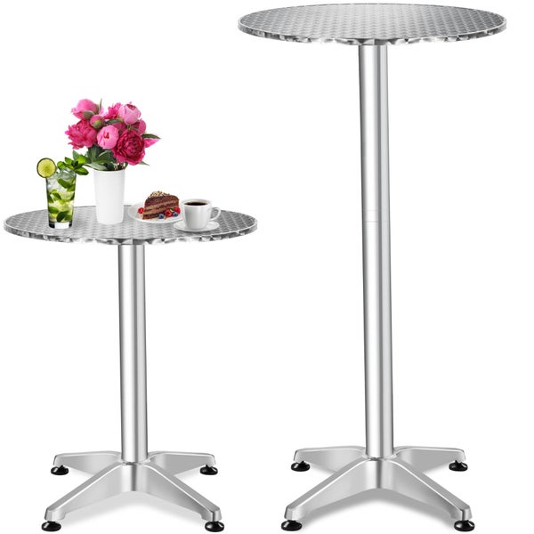 Aluminium Bistrotisch Ø60cm höhenverstellbar