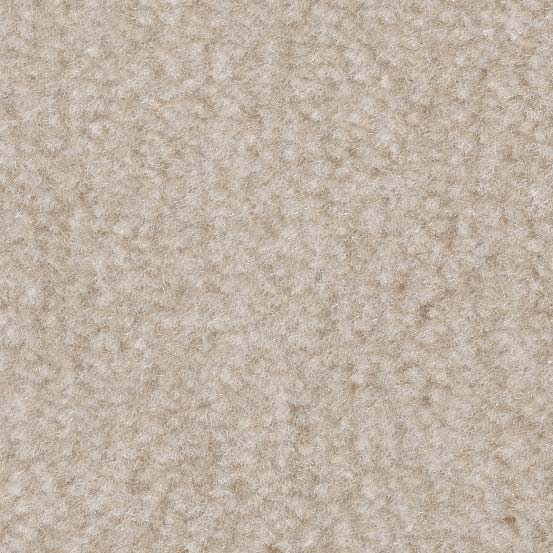 Teppichboden Auslegware mit Velours Oberfläche in Creme Beige 500 cm Breite (Meterware)
