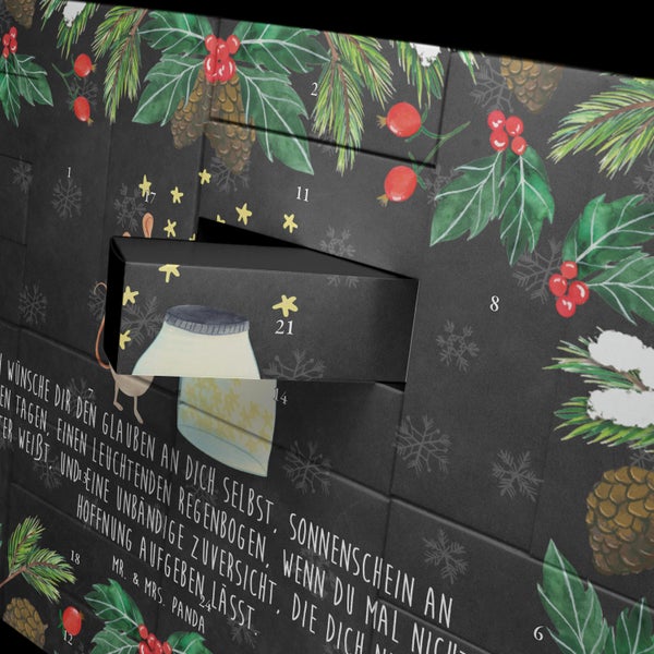 Mr. & Mrs. Panda Befüllbarer Adventskalender Maus Sterne - Schwarz