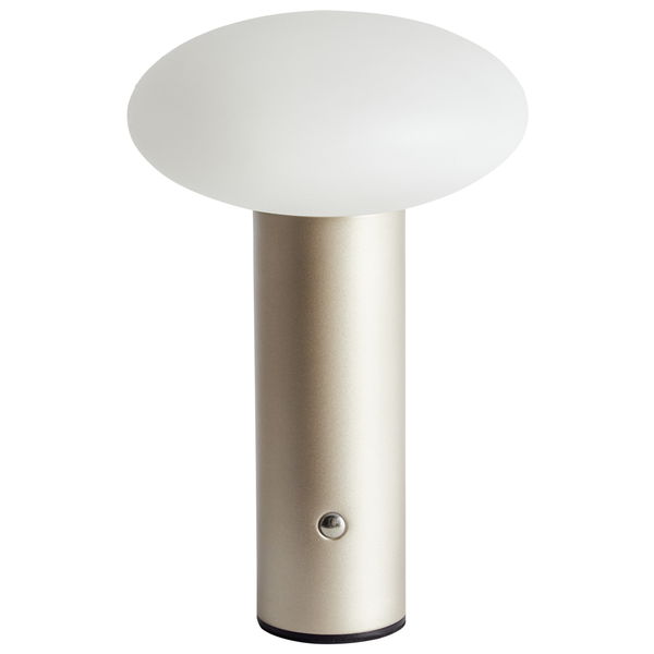 Kabellose LED Tischlampe BUAYAN mit Dimmer Metall Gold