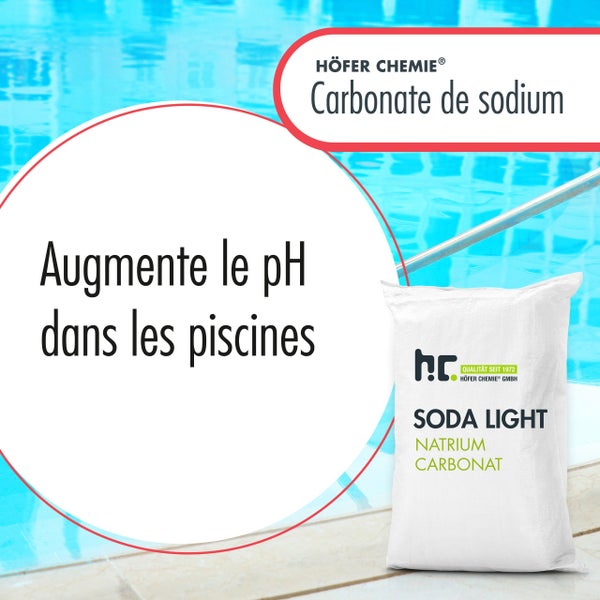Höfer Chemie Soda Light Natriumcarbonat zur Erhöhung des pH-Werts in Pools