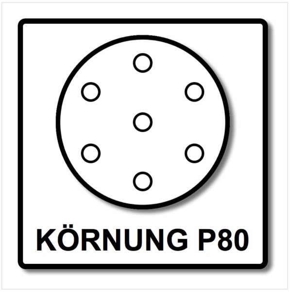 Festool STF D150/16 Rubin2 Schleifscheiben P80 RU2/50 150 mm / 50 Stück ( 499119 )