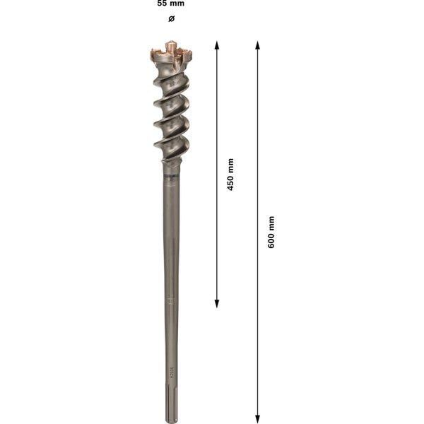 Bosch PRO SDS max-9 Break Through Bohrer 55 x 450 x 600 mm - 1618596457