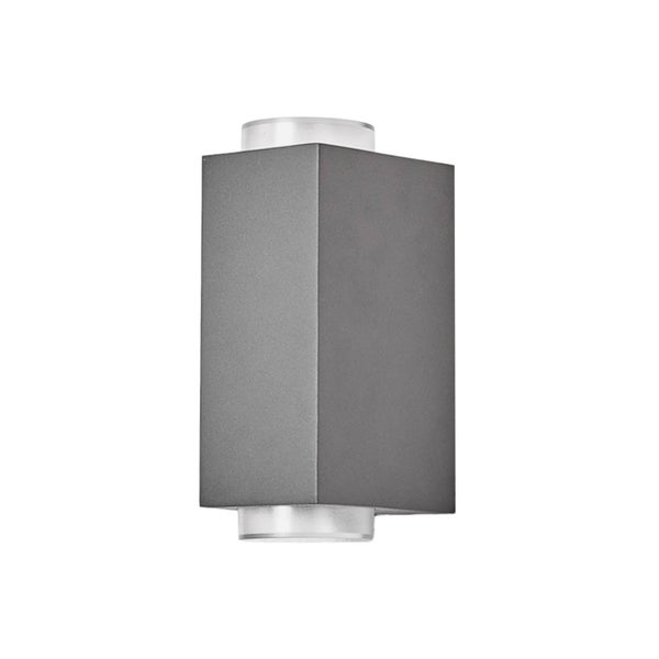 Lindby Wandleuchte außen Jovan (spritzwassergeschützt (Modern) in Alu aus Aluminium (2 flammig, GU10) - Außenwandleuchten Wandlampe Led Außenlampe Outdoor für Außenwand/Hauswand Haus