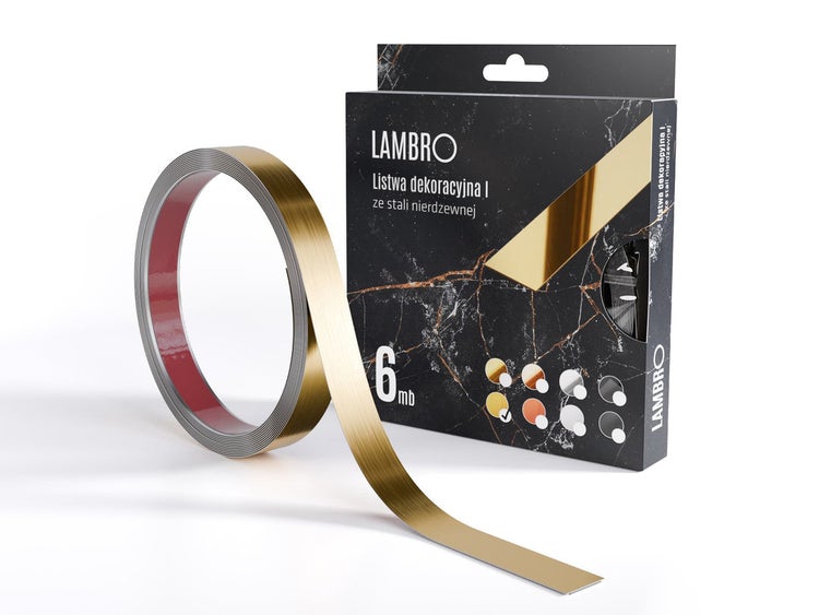 Lambro Zierleiste aus Edelstahl, 6 Meter, mit Verpackung