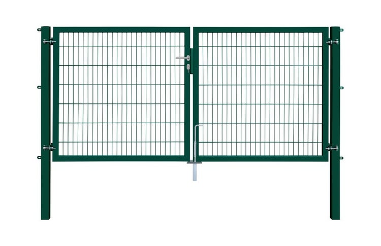 Doppeltor aus Metall für Gartenzäune