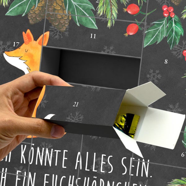 Mr. & Mrs. Panda Befüllbarer Adventskalender Einhorn Wunsch - Schwarz