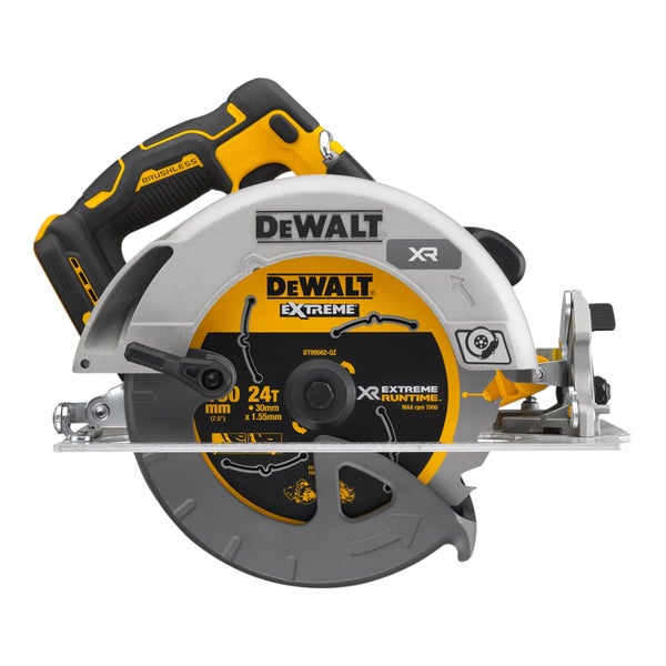 DeWalt Akku Handkreissäge mit bürstenlosem Motor und Extreme Laufzeit Sägeblatt für präzise Schnitte