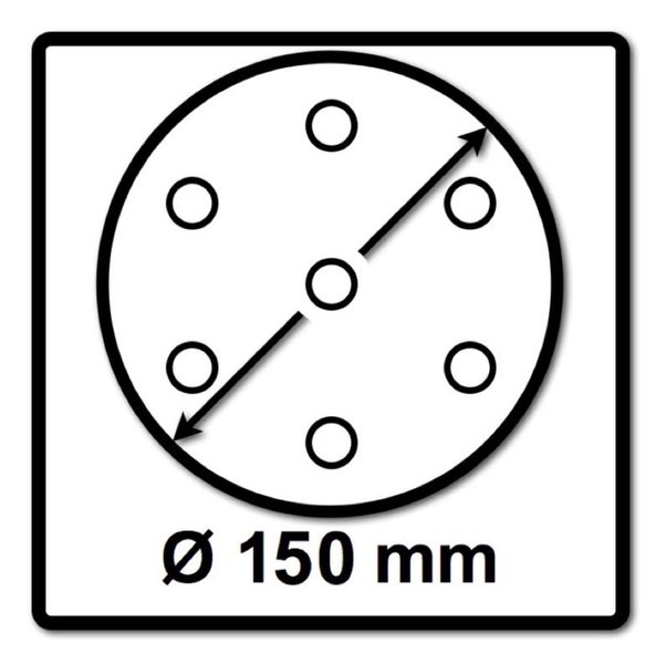 Festool STF D150/48 Schleifscheiben Granat P320 150 mm 400 Stk. ( 4x 575170 ) für RO 150, ES 150, ETS 150, ETS EC 150, LEX 150, WTS 150, HSK-D 150
