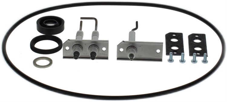 Wartungsset für Gasgrill mit Zündelektroden, Dichtungsringen und Befestigungsschrauben