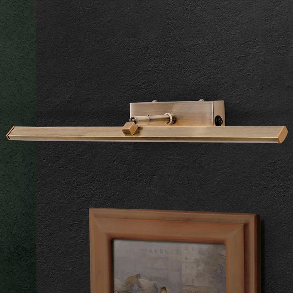 LED Bildleuchte zur Wandmontage aus Metall mit schwenkbarem Leuchtenkopf und Schalter