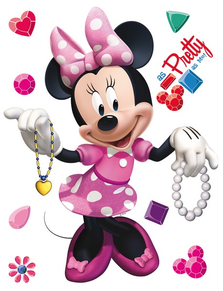 Disney Wandtattoo Minnie Maus Rosa - 85 x 65 cm - 600185