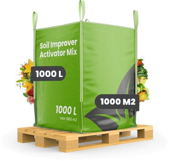Großpackung Bodenverbesserer Aktivator Mix auf Palette