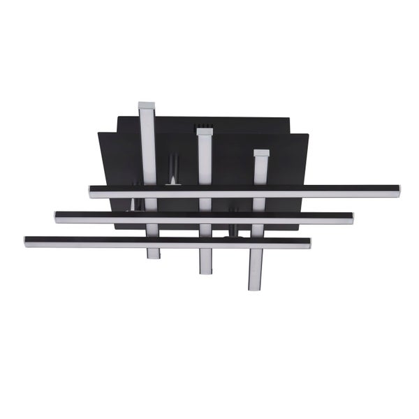 Deckenleuchte mit LED-Leuchtmitteln und geometrischem Design