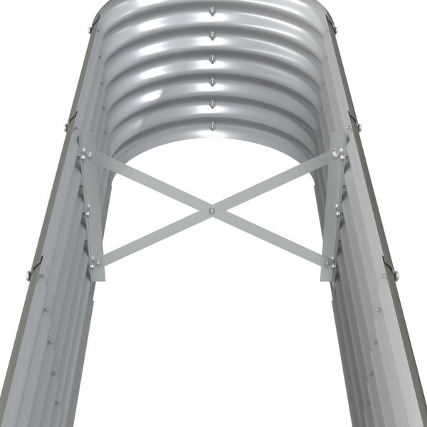 Metallischer Lichtschacht mit Querverstrebungen