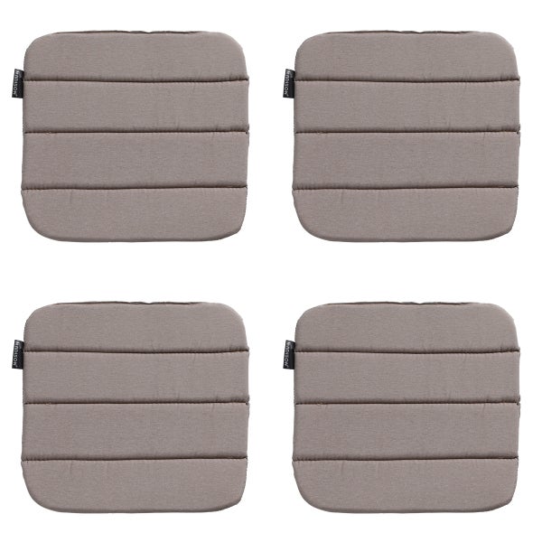 Sitzkissen Panama taupe - Ca. 40x40 cm - 4er-Set